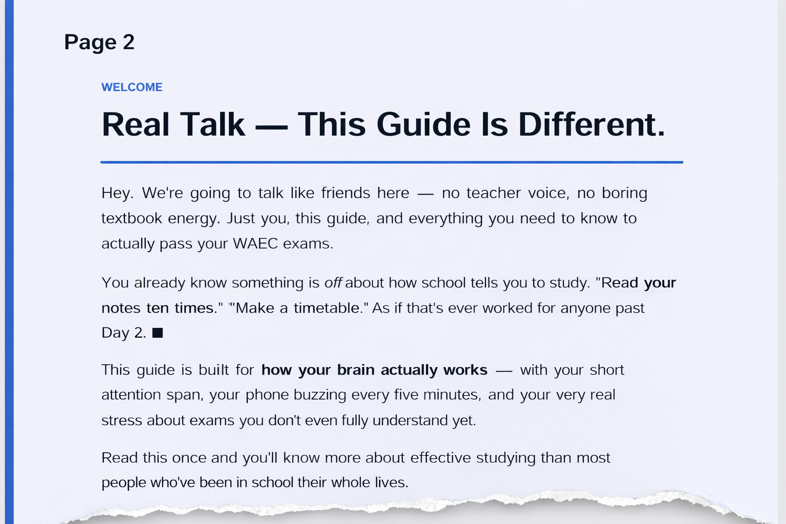 Excerpt from the Pass That WAEC Exam study guide